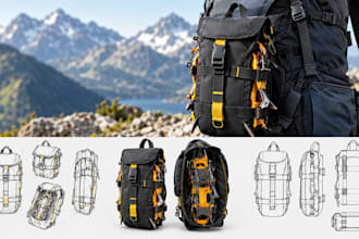 design custom hiking gear pouch and crampon carrier for outdoor gear