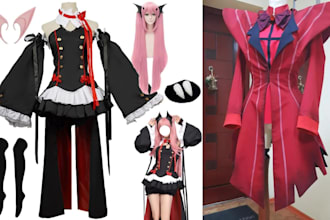 sew custom cosplay costume and outfit for conventions, anime and game