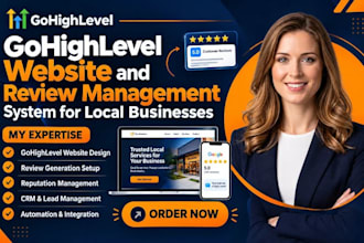 build gohighlevel website ghl review management local service business expert