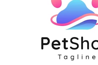 design animal pet dog and cat logo