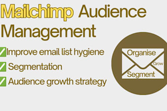 manage your mailchimp audience and email list