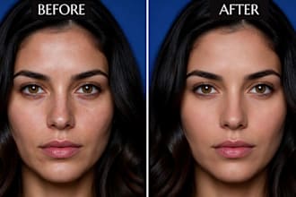 fix blurry photos, retouch skin and enhance portraits in photoshop
