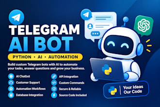 build a telegram ai bot using python