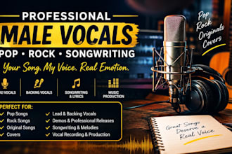 be your male pop singer rock singer pop song rock song songwriter male vocalist