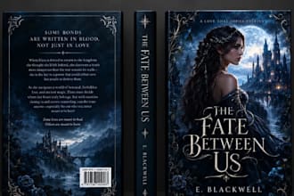design fantasy book cover, fantasy romance gotic fantasy, fae fantasy book cover