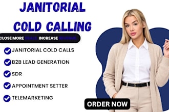 do janitorial cold calling b2b lead generation sdr appointment setter