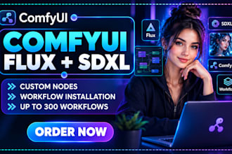install comfyui with flux sdxl and 300 workflows on pc