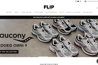 design and revamp sneakers shopify store footwear, shoe website and dropshipping