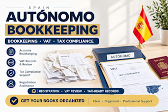 handle your spain autónomo bookkeeping, tax compliance and registration