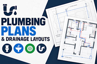 draw plumbing plans and drainage layouts