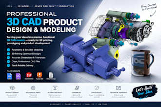 3d cad product design 3d cad modeling and product cad design for 3d printing
