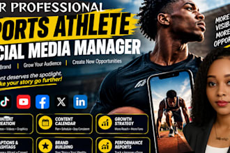 be your sports athlete social media manager