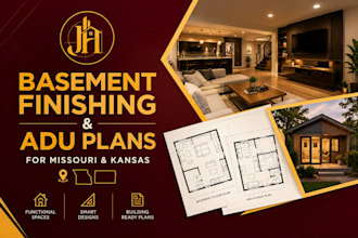 design basement finishing and adu plans for missouri and kansas