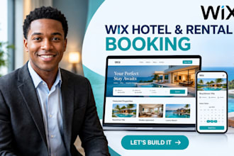 build wix hotel, airbnb, vacation rental website,  booking and rental property