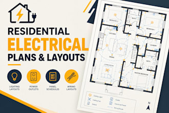 draw residential electrical plans and layouts