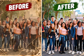 fix blurry images, upscale photos, increase resolution and print ready files