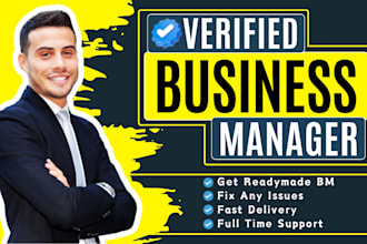 create verified facebook business manager for ads account and whatsapp API