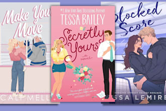 design illustrated romance book cover fantasy sport romance ebook cover design