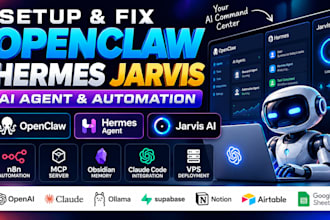 setup fix jarvis ai assistant dashboard openclaw hermes multi ai agent obsidian