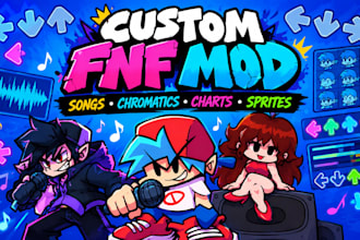 make a custom fnf song, chromatic, chart for your fnf mod, fnf sprite sheet