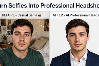 create professional ai headshot from selfie for linkedin