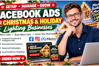 christmas holiday lightning marketing meta ads facebook ads campaign animated ad
