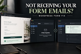 fix wordpress contact form 7, wpforms, elementor forms and SMTP