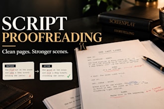 edit script proofreading film script screenplay proofread scriptwriting editor