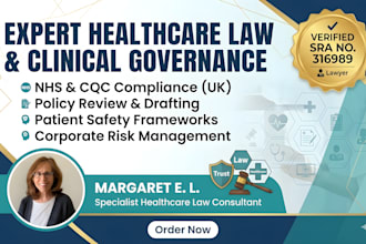 be your expert healthcare law and clinical governance consultant