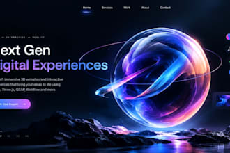 create interactive 3d animated wordpress website spline 3d threejs gsap webflow