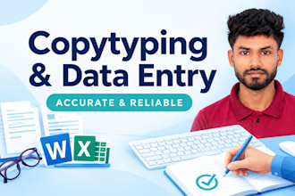 do accurate copytyping and data entry