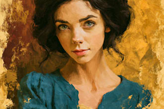 draw oil painting, digital oil painting