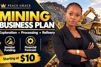 mineral mining exploration processing refinery investors business plan funding
