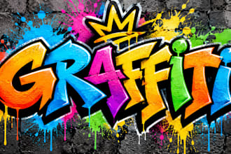 design a graffiti illustration in 24hours