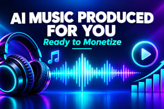 produce ai music and help you monetize it on youtube and spotify
