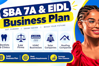 sba 7a eidl business plan dentists clinics law firms hvac solar roofing company