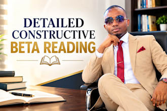 be your editor, beta reader, alpha reader and proofreader