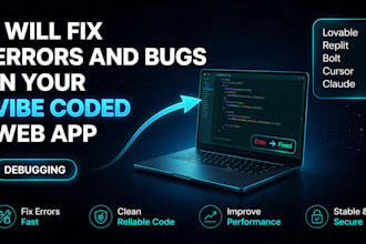 be your vibe coding expert to fix lovable, bolt, replit, claude web app
