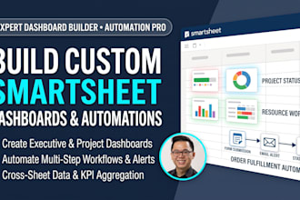 build custom smartsheet trackers, automation and dashboards