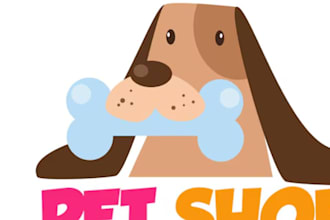 design pet, dog, cat, animal,veterinary clinic,pet grooming,and pet shop logo