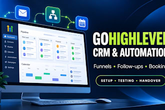 set up gohighlevel CRM workflows and appointment automation