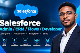 setup salesforce admin crm, salesforce flows, salesforce developer