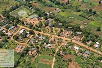 design rural community maps and infrastructure