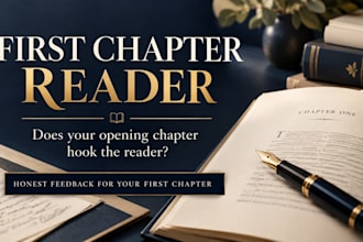 read your first chapter and provide honest reader feedback