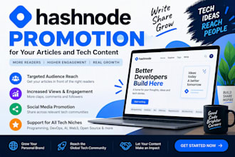 do hashnode promotion for your articles and tech content
