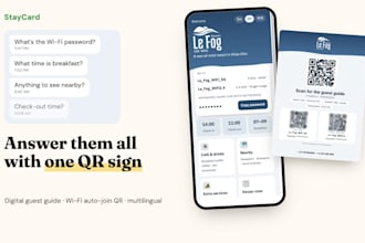 create a digital guest guide and wifi qr sign for your airbnb or hotel