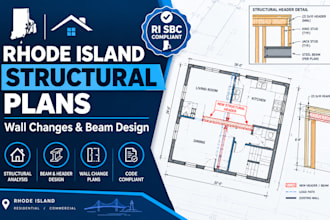 provide rhode island residential structural plans for wall changes