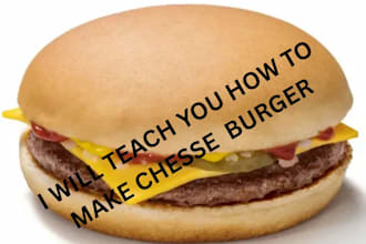 teach you how to make chesse burger