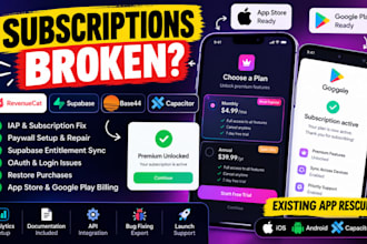 fix revenuecat supabase base44 capacitor iap paywall subscription oauth error