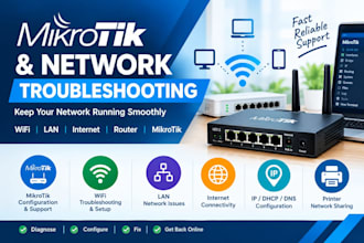 troubleshoot mikrotik, wifi, lan and network problems